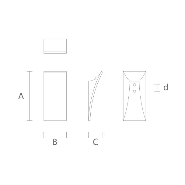 Схема ручка мебельная HL-007 из массива дерева