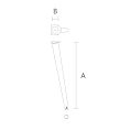Элегантная опора для мебели - ножка MN-145.3 чертеж