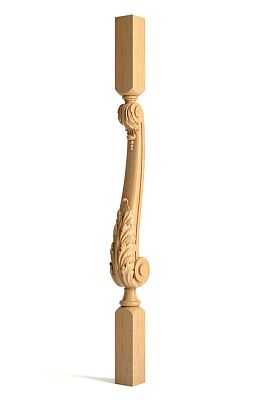 Балясина из дерева L-005 в классическом стиле с цилиндрической или конической формой