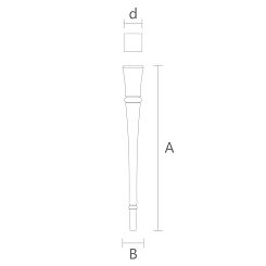 Геометрическая мебельная ножка MN-137