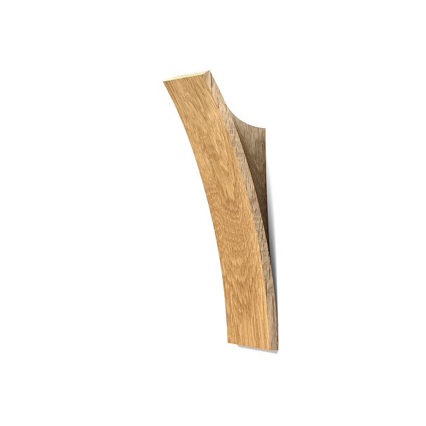Ручка мебельная HL-007 деревянная на белом фоне