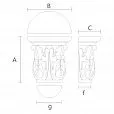 Архитектурная Резная Капитель KL-027 чертеж