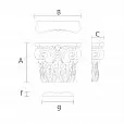 Архитектурная Капитель KL-004 чертеж