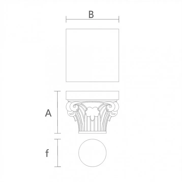 Эксклюзивная Резная Капитель KL-037 из Бука