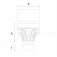 Декоративная Капитель KL-037.01 для Интерьера чертеж