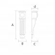 Уникальный дизайн резного кронштейна KR-024 чертеж