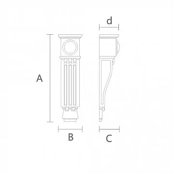 Уникальный дизайн резного кронштейна KR-024 чертеж