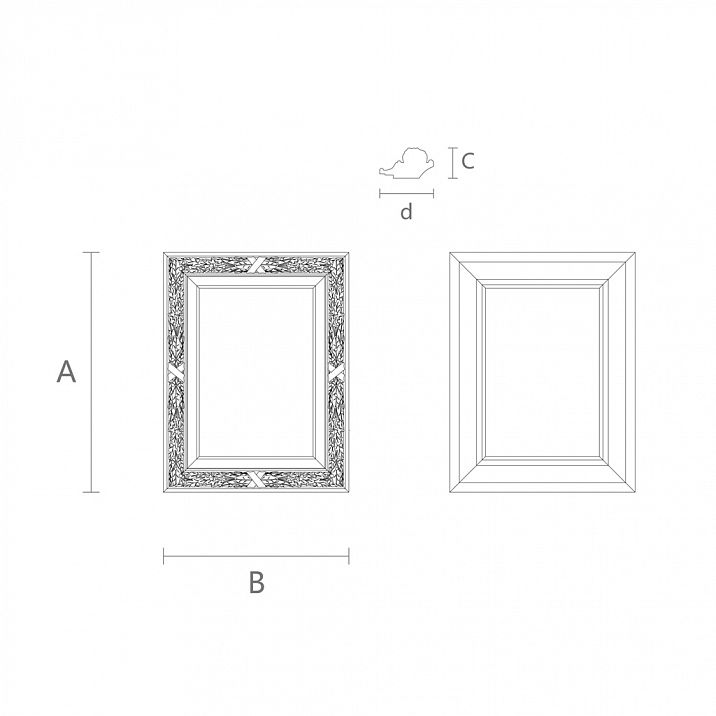 Купить Резную Раму для Картин чертеж