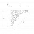 Изысканный декоративный элемент N-135.1 из дерева чертеж