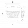Капитель KL-022 для Декора Колонн чертеж
