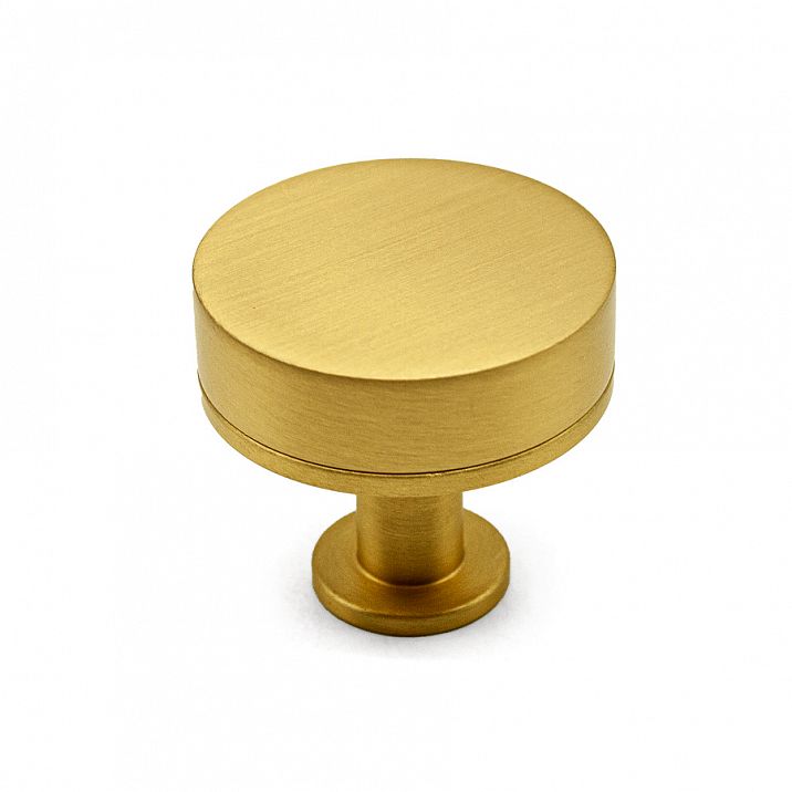 Ручка-кнопка брашированное золото 30 мм (арт. 5A801) - вид сверху