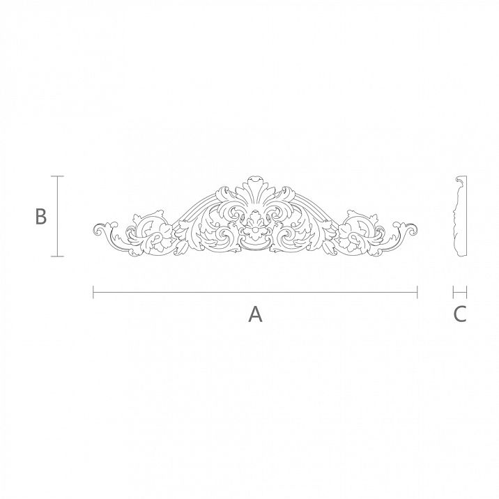 Резной декор N-034 из дерева для уюта и комфорта чертеж