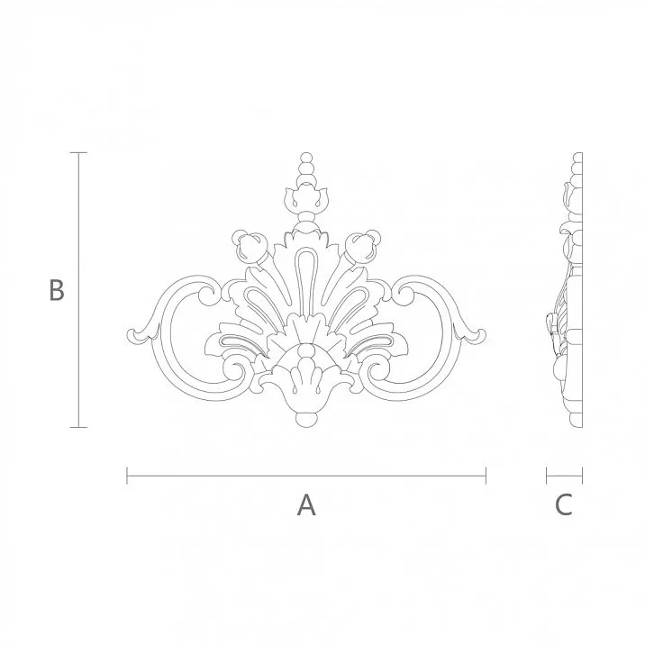 Деревянное изделие от магазина декора Stavros чертеж