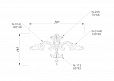 комплект декора C-023 из дерева для украшения стены чертеж